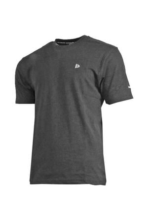 sportshirt Vince donkergrijs gemeleerd