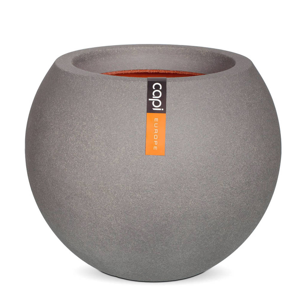 Capi bloemvaas bol Urban Smooth (d51xh40 cm), Grijs