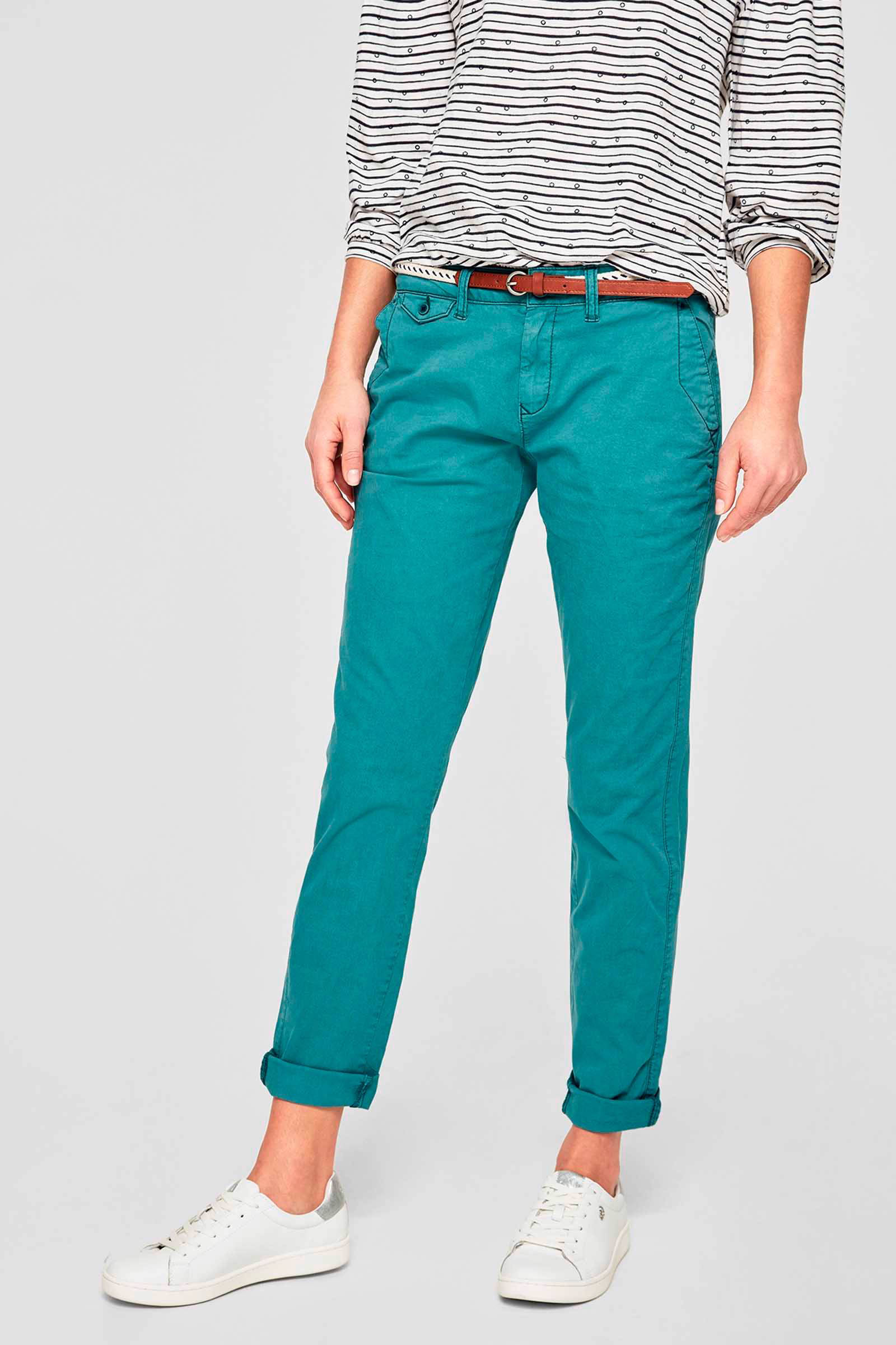 s.Oliver chino broek turquoise | wehkamp