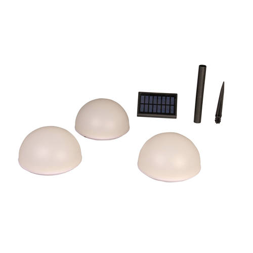 Luxform Lichtbol Clervaux Globe Solar Set Van 3 luxform kopen in de aanbieding