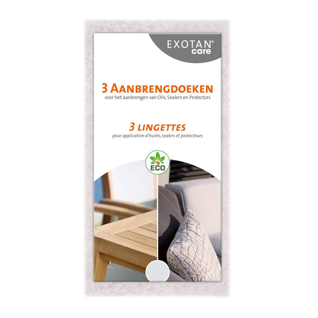 Exotan Care aanbrengdoeken (set van 3)