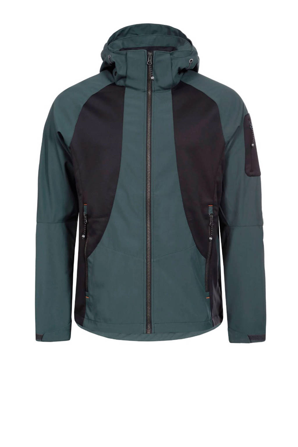 Icepeak softshell jack, Zwart/groen