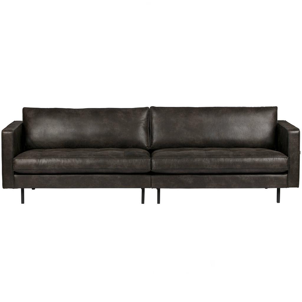 WOOOD WOOOD Rodeo Classic 3-Zits Bank - Recycle Leer - Cognac - 83x275x88