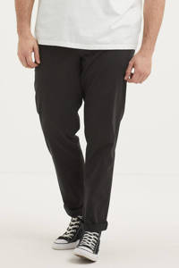 SELECTED HOMME straight fit Three Paris chino, Zwart