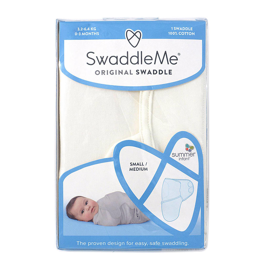 SwaddleMe inbakerdoek small ecru wehkamp