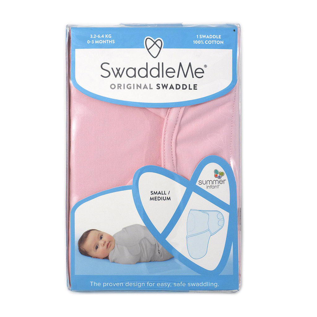 SwaddleMe inbakerdoek small roze wehkamp