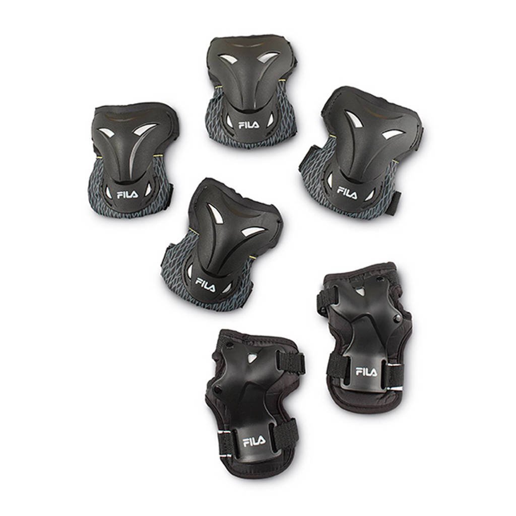 Move 3-pack basic junior skatebescherming, Zwart