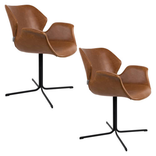 Wehkamp Zuiver Nikki eetkamerstoel (set van 2) aanbieding