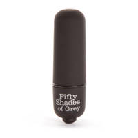Fifty Shades of Grey bullet vibrator - grijs, Zwart