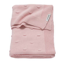 Silverline Knots ledikantdeken 100x150 cm roze