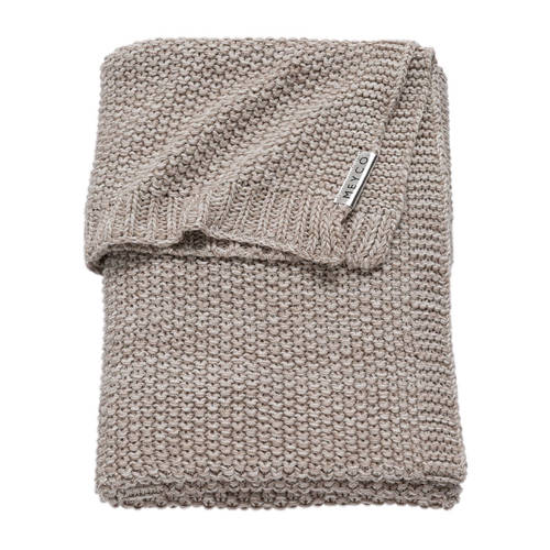 Meyco Silverline Relief Mixed Wiegdeken 75X100 Cm Zand meyco kopen in de aanbieding