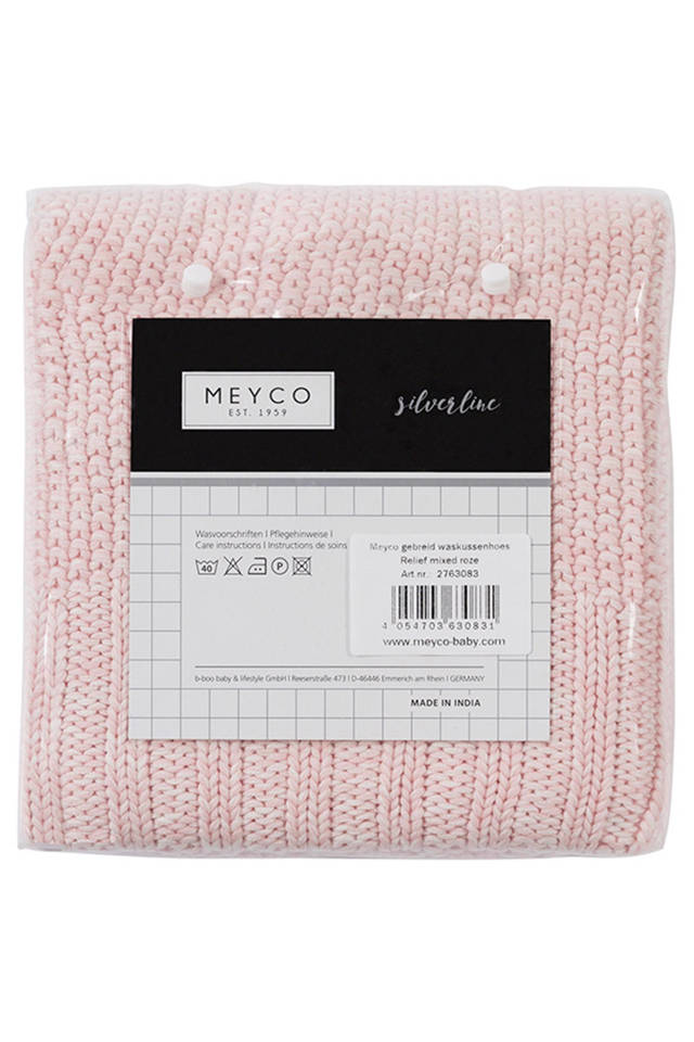 Meyco Baby X MrsKeizer Rabbit - Fodera per fasciatoio, morbido e delicato sulla pelle, 100% cotone, lavabile, facile da pulire, adatto all'asciugatrice, dimensioni: 50 x 70 cm, colore: Argento