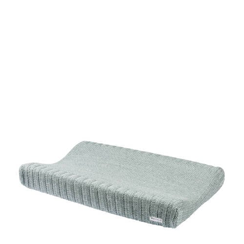 Meyco Silverline Relief Mixed aankleedkussenhoes 45x70 cm groen afbeelding