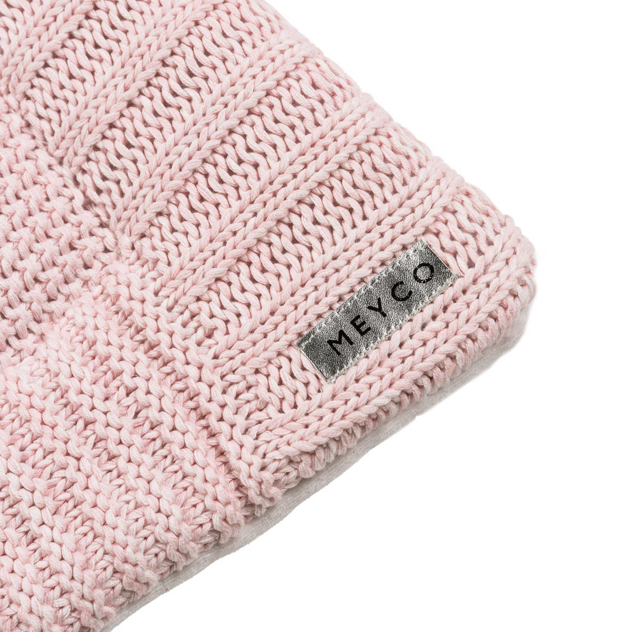 Insertino Per Box Lettino Meyco - Doppia Faccia Cotone E Velluto - 77x97 Cm - Rosa - Lavabile In Lavatrice - Foto 2