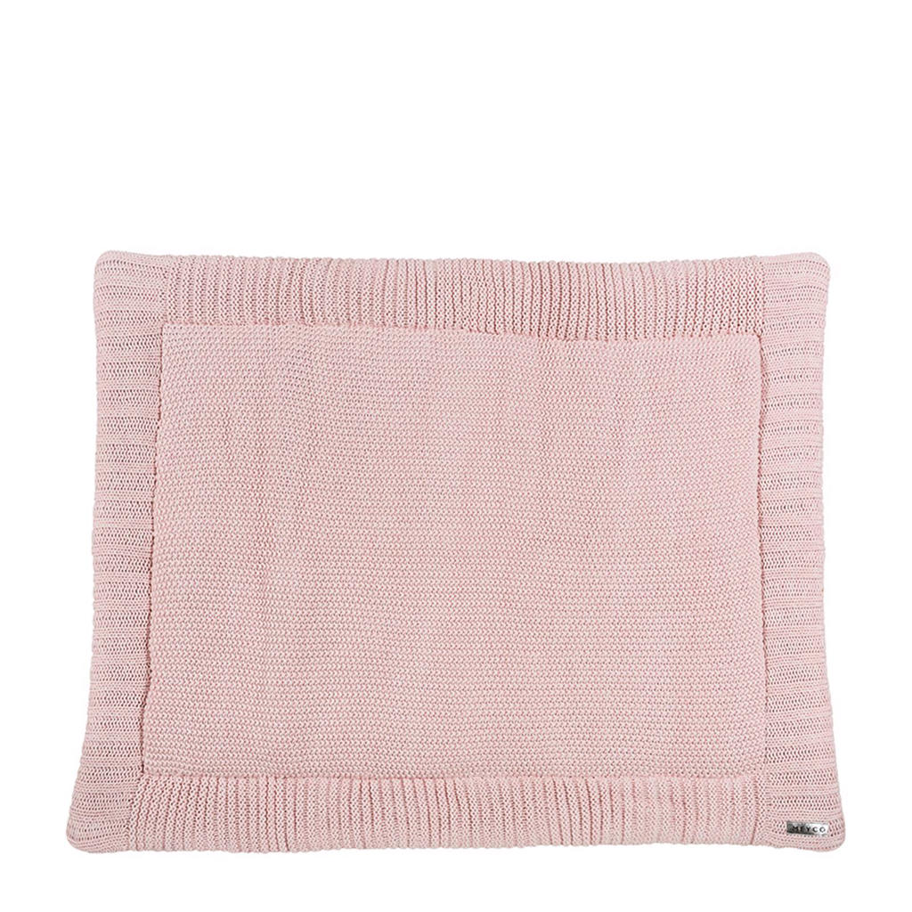 Meyco Silverline Relief Mixed boxkleed 77x97 cm roze