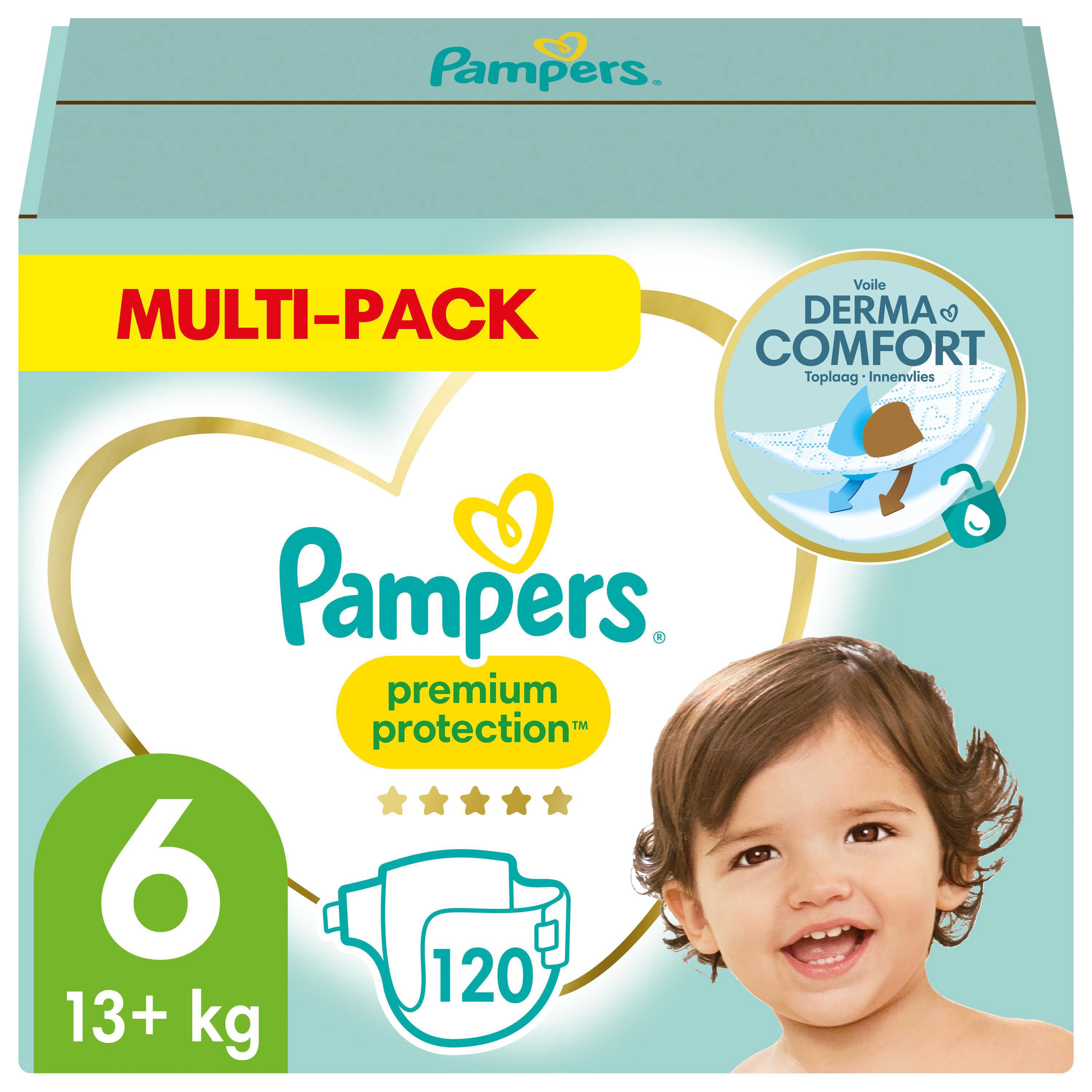 Pampers Premium Protection Maat 6 (13kg+) 120 Luiers | wehkamp