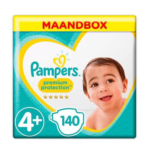 Pampers Premium Protection Maandbox Maat 4 10 15 Kg 140 Luiers pampers kopen in de aanbieding Pampers Premium Protection Maandbox Maat 4 10 15 Kg 140 Luiers pampers kopen in de aanbieding