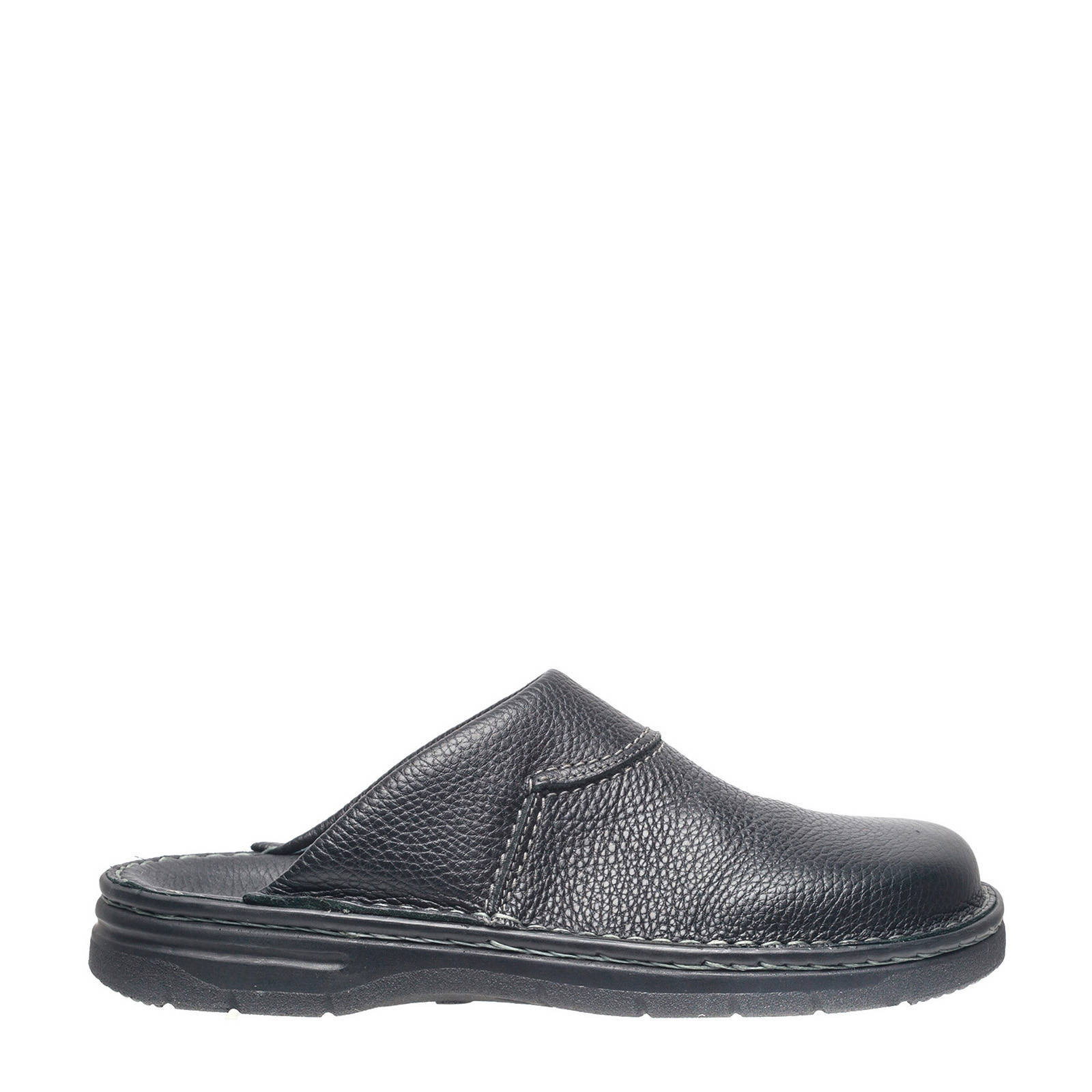 Hush Puppies leren pantoffels zwart wehkamp