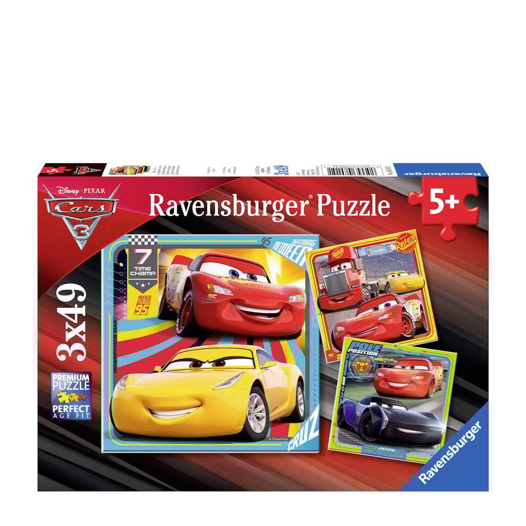 Ravensburger Cars 3 dries legpuzzel 147 stukjes