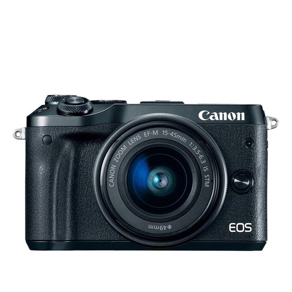 Canon EOS M6 Black M15-45mm IS STM Systeem camera