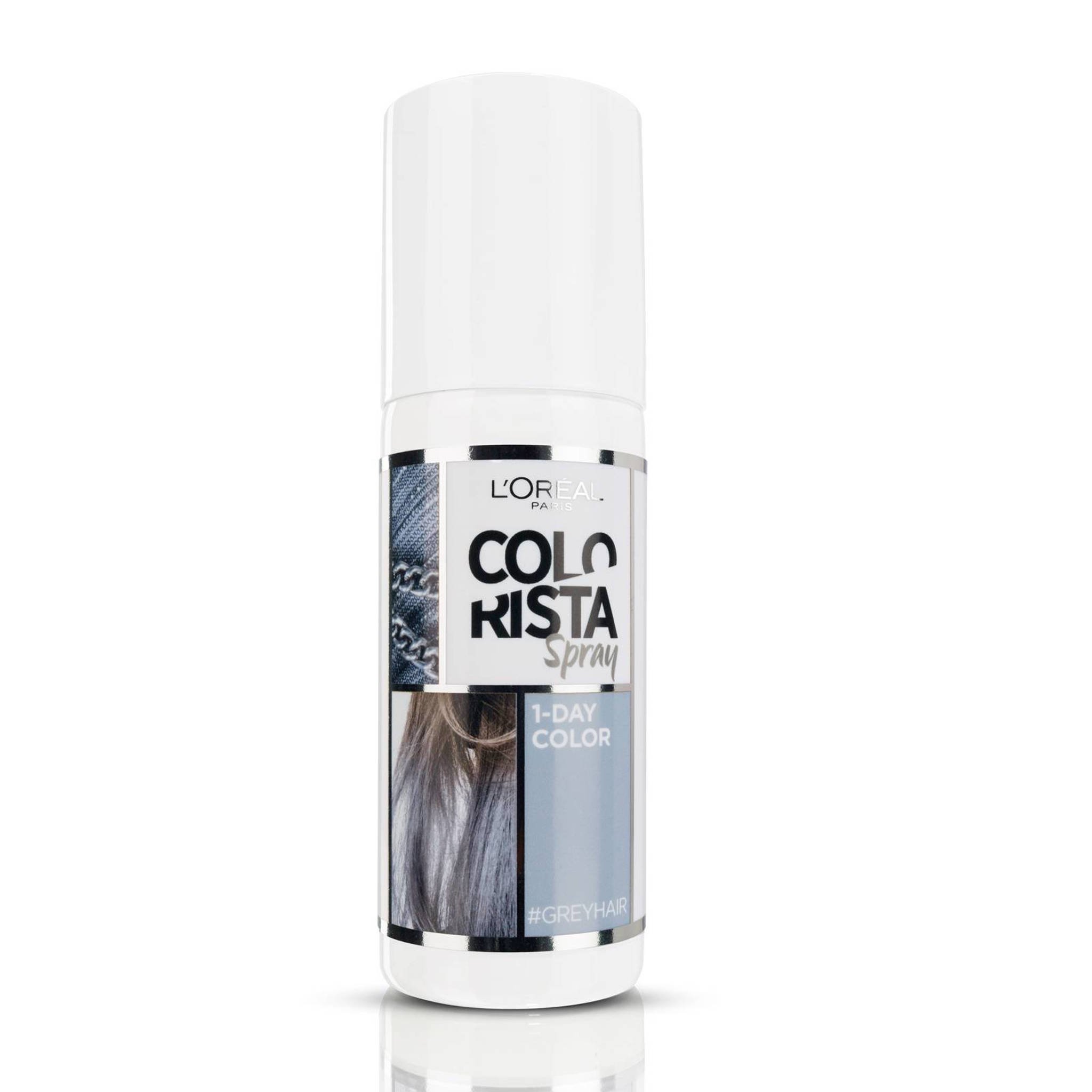 martelen Van storm Observatie L'Oréal Paris Coloration Colorista Spray 1 dag haarkleuring - grijs |  wehkamp