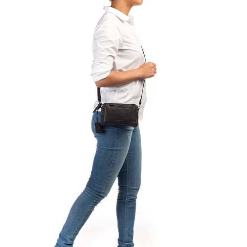 BURKELY leren crossbody tas Antique Avery zwart afbeelding