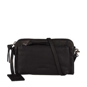 leren crossbody tas Antique Avery zwart