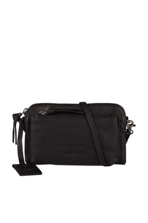 leren crossbody tas Antique Avery zwart