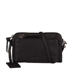 leren crossbody tas Antique Avery zwart