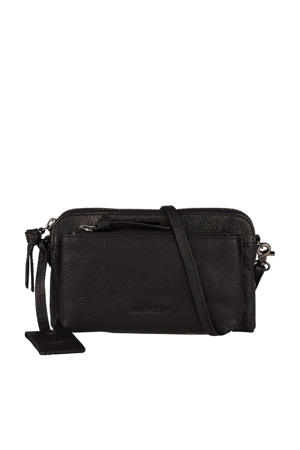 leren crossbody tas Antique Avery zwart
