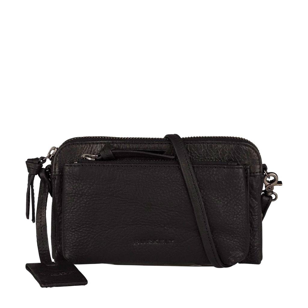 BURKELY leren crossbody tas Antique Avery zwart