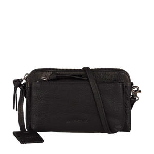 leren crossbody tas Antique Avery zwart