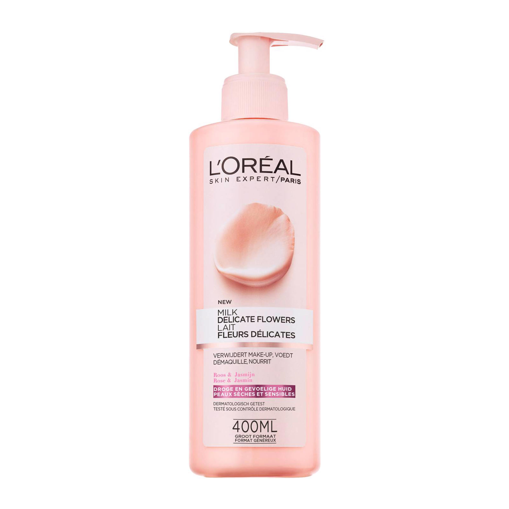 L'Oréal Paris Skin Expert Delicate Flowers reinigingsmelk 400 ml wehkamp