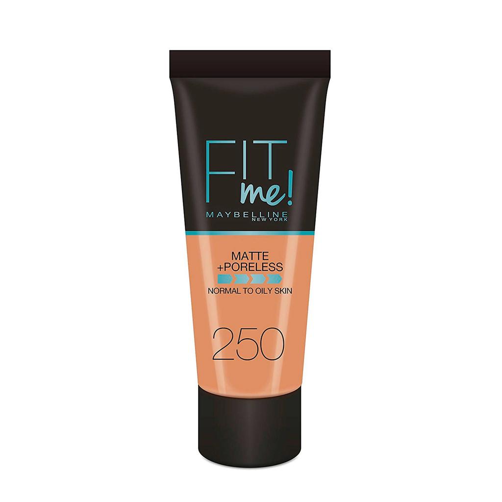 Maybelline New York Fit me Matte + Poreless liquid foundation - 250 Sun Beige