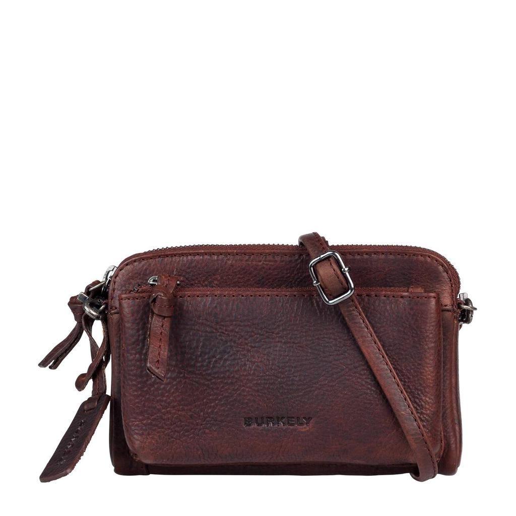 BURKELY leren crossbody tas Antique Avery donkerbruin