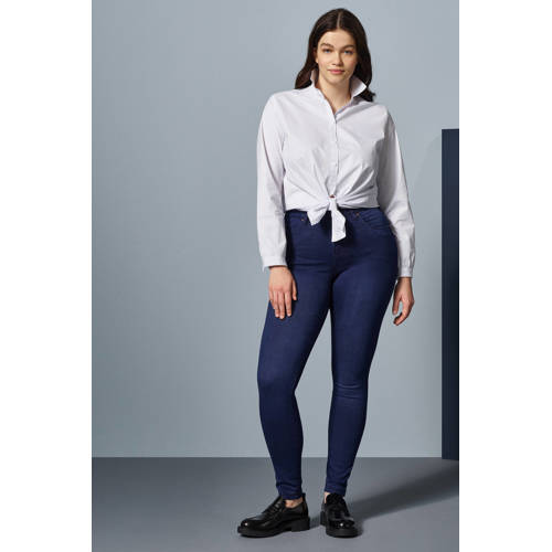 Zizzi high waist super slim jeans Amy dark denim afbeelding