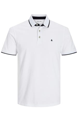slim fit polo JJEPAULOS wit