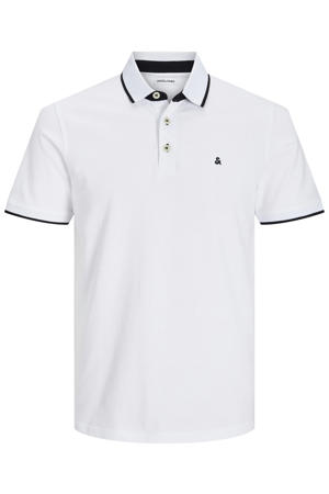 slim fit polo JJEPAULOS wit