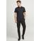 JACK & JONES ESSENTIALS slim fit polo JJEPAULOS antraciet