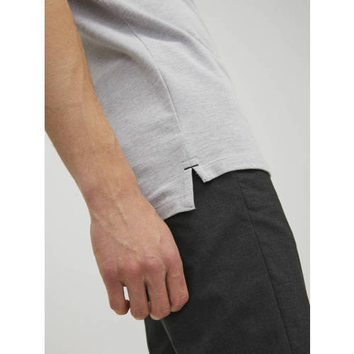 JACK & JONES ESSENTIALS slim fit polo JJEPAULOS lichtgrijs afbeelding
