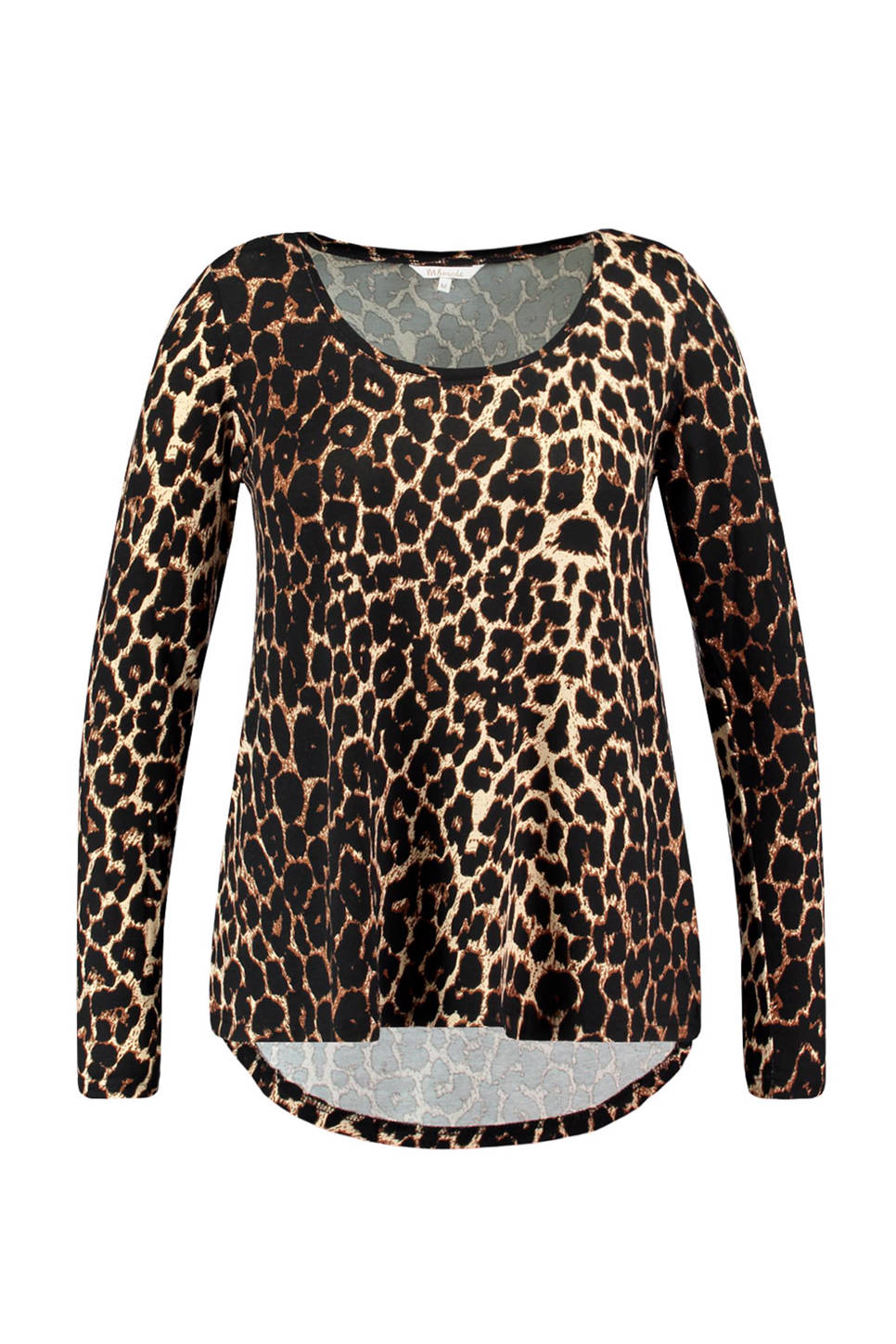 MS Mode longsleeve met luipaardprint (dames), Bruin
