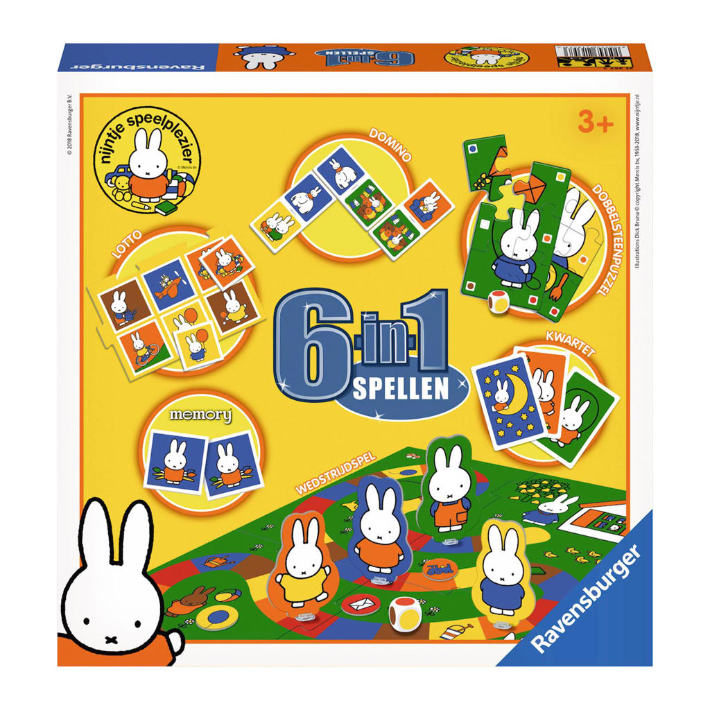 Ravensburger nijntje Ravensburger 6-in-1 spellendoos
