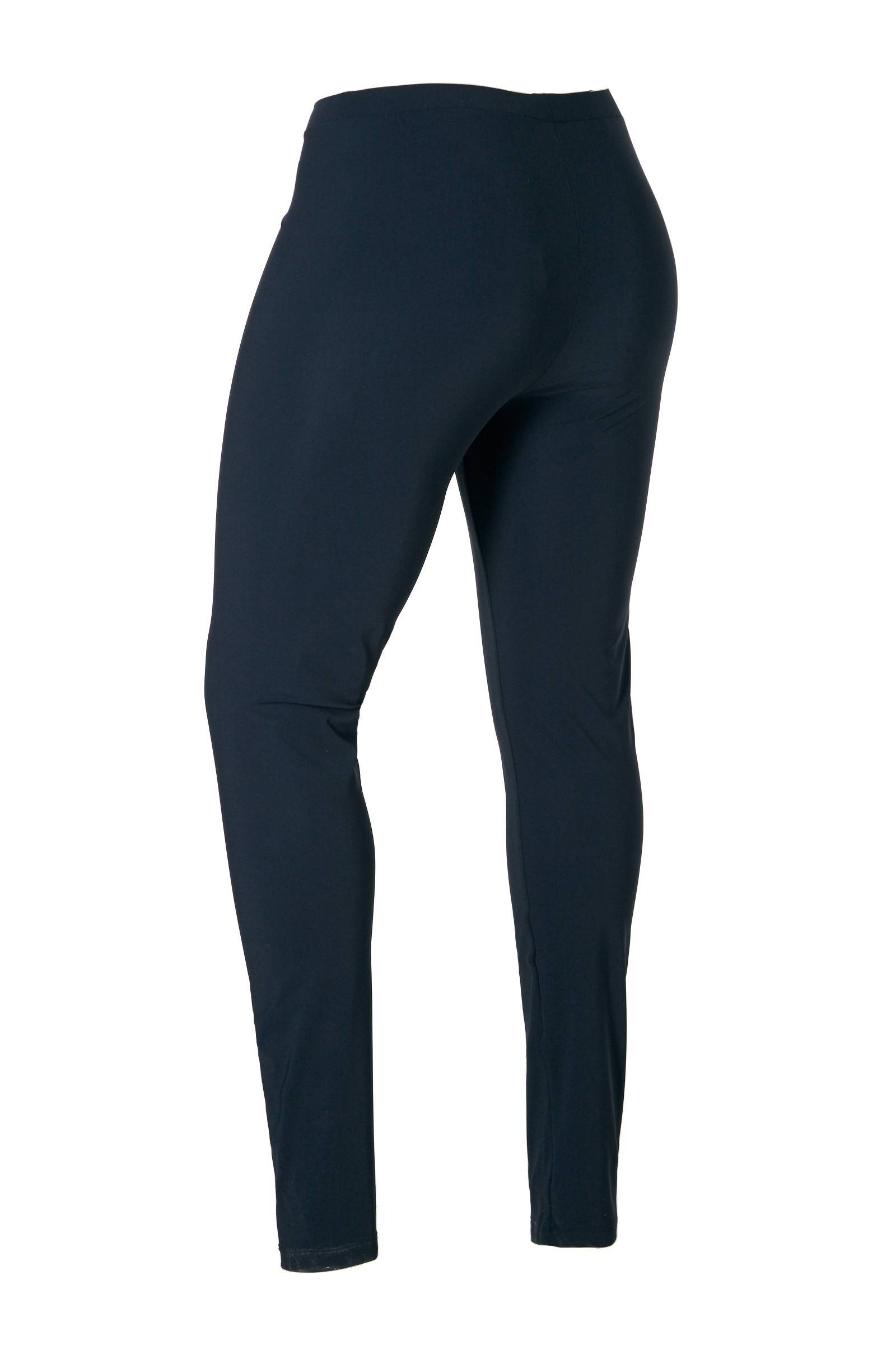 Plus Basics slim fit legging van travelstof donkerblauw | wehkamp