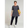 Plus Basics slim fit legging van travelstof donkerblauw