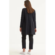 thumbnail: Plus Basics lange blazer van travelstof zwart