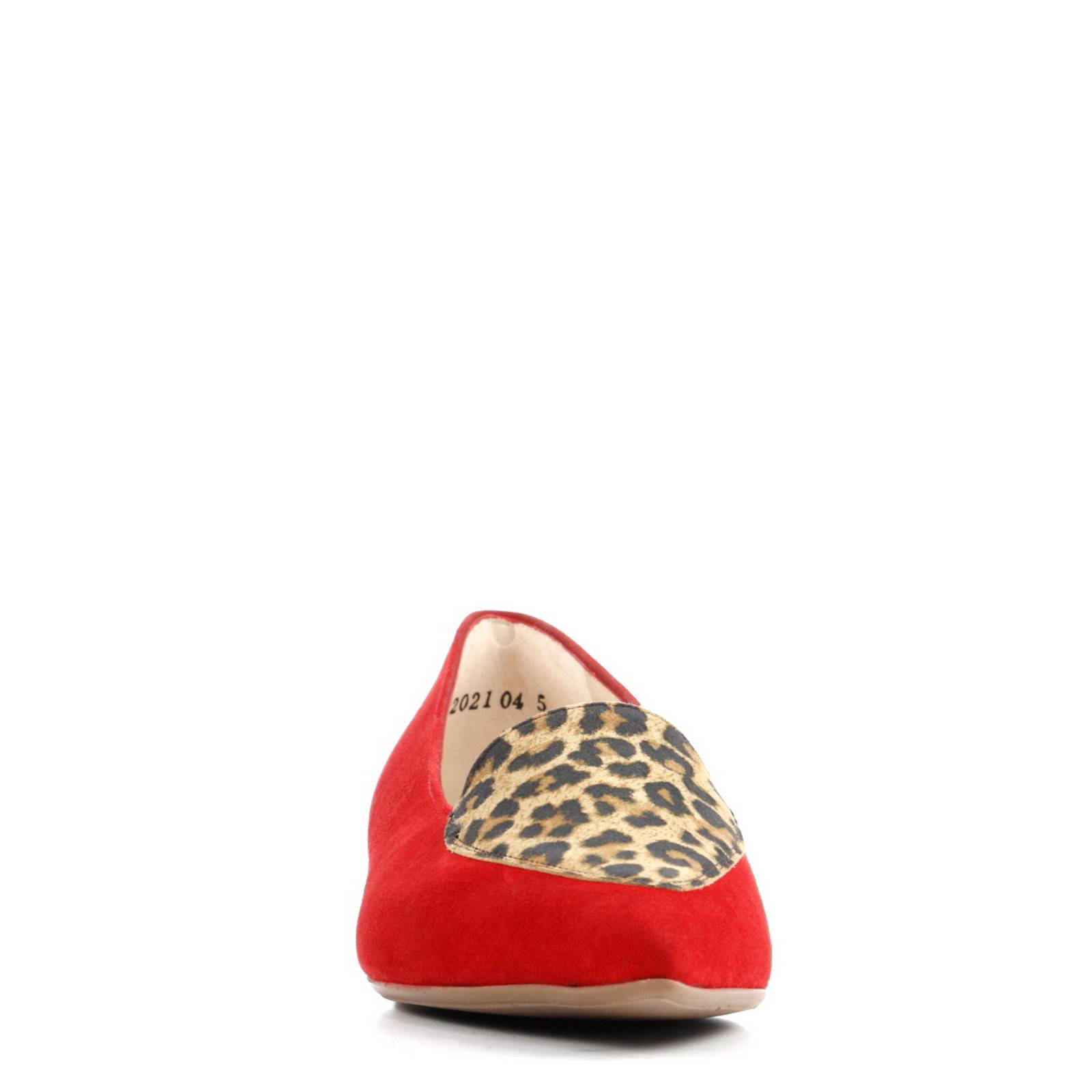 Peter Kaiser suède loafer met luipaardprint | wehkamp