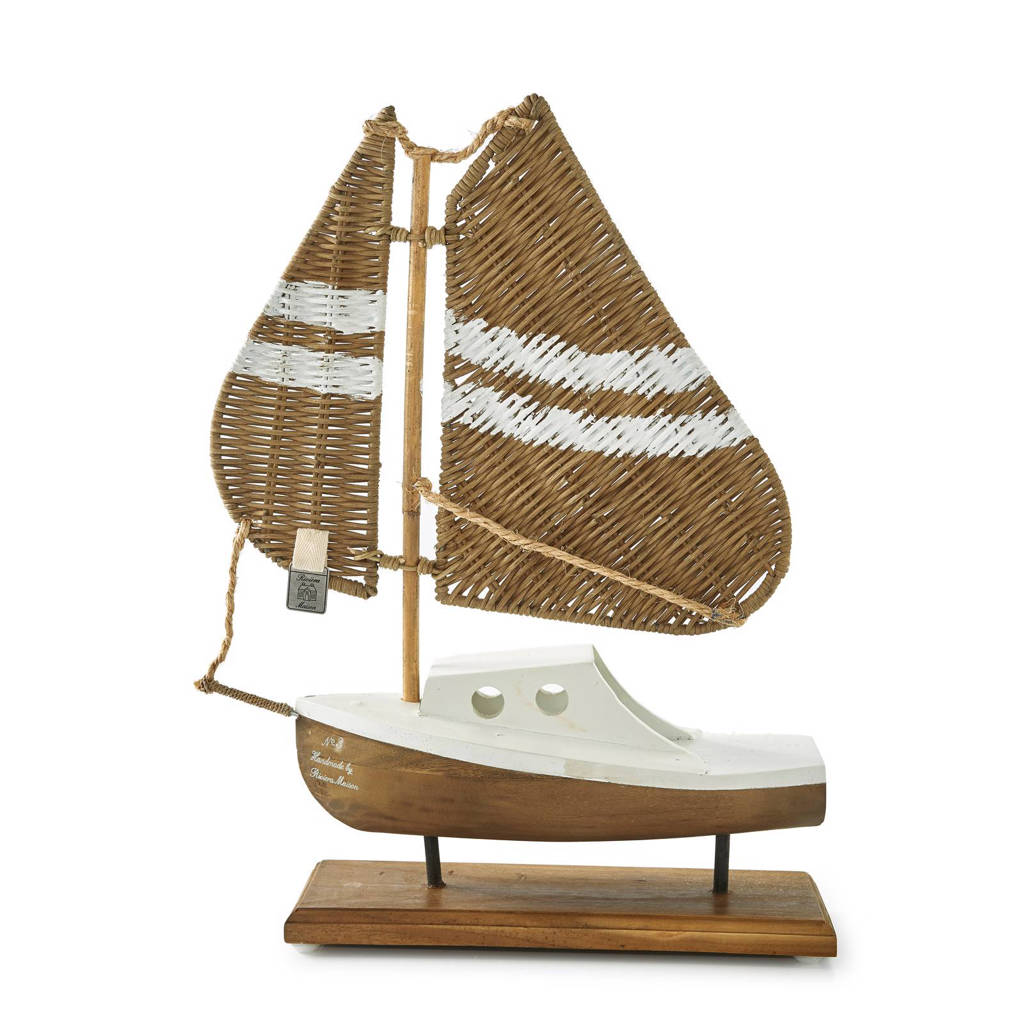 Riviera Maison ornament Boston Breakers, Bruin/wit