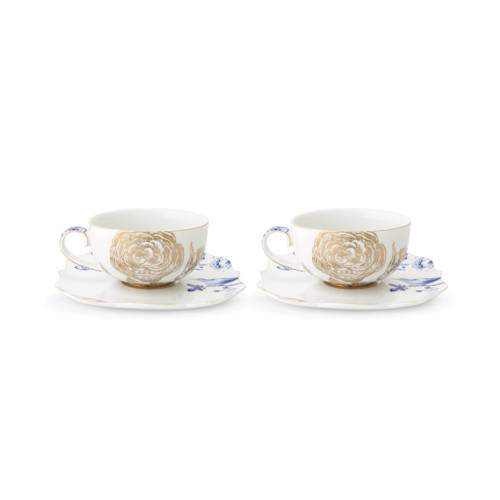 Pip Studio Royal White Kop En Schotel Set Van 2 pip studio kopen in de aanbieding Pip Studio Royal White Kop En Schotel Set Van 2 pip studio kopen in de aanbieding