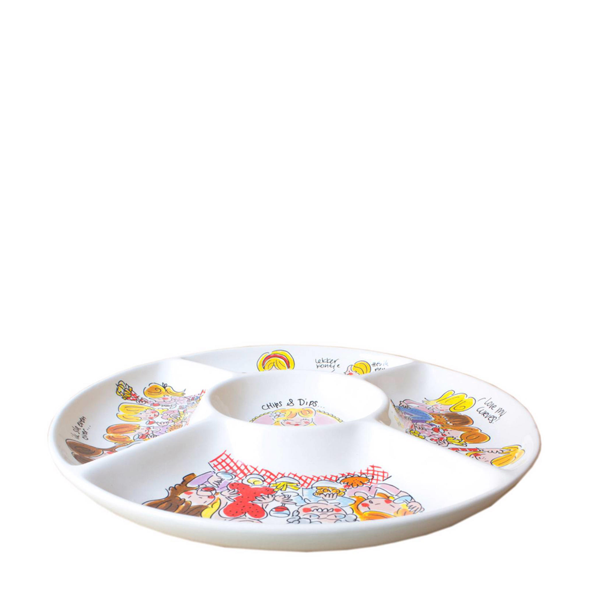 Blond Amsterdam serveerschaal Even Bijkletsen (Ø35 cm) wehkamp