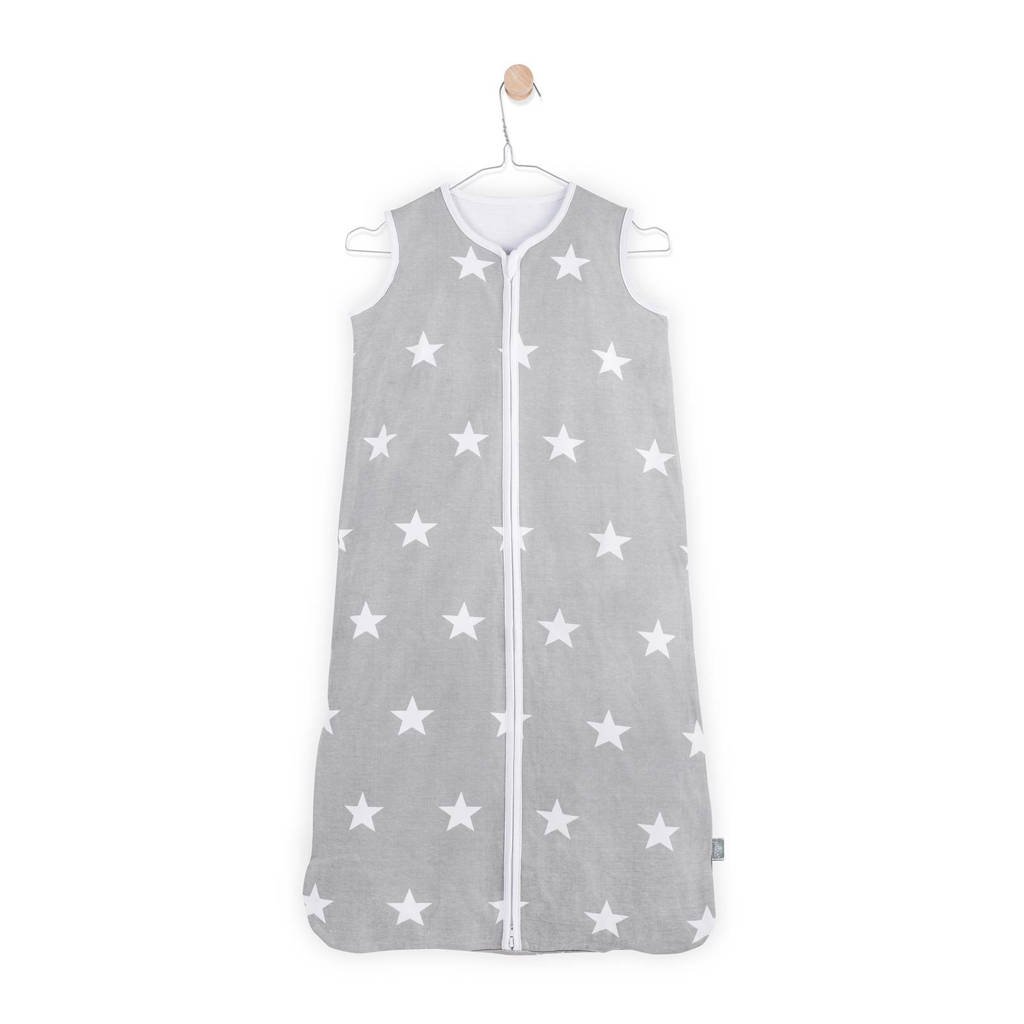 Jollein Little Star zomer slaapzak 0-6 mnd grijs, Grijs, 70